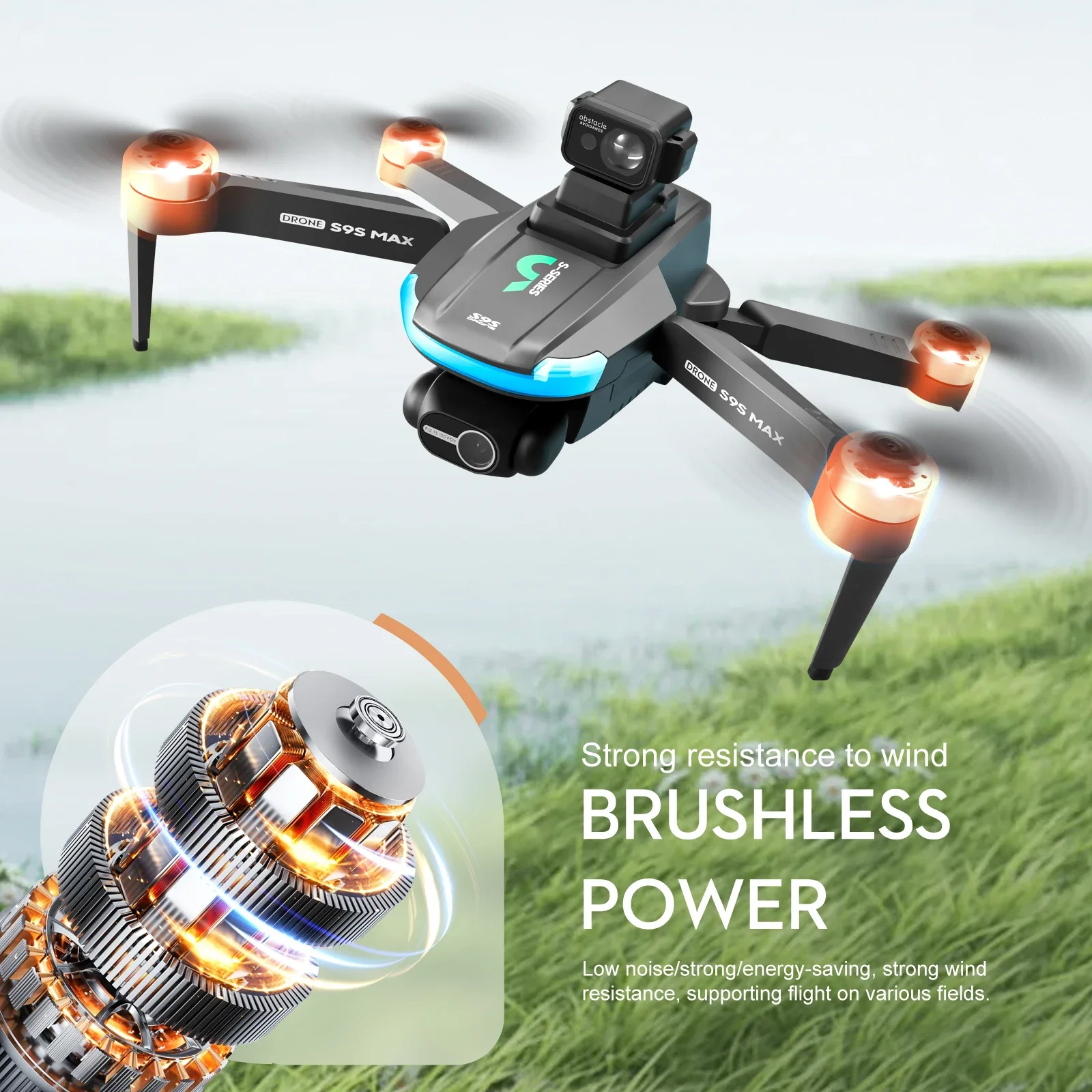 НОВЫЙ S9S MAX MINI Drone 4K 2- – обзор и цена Drone Gimbal Brushless