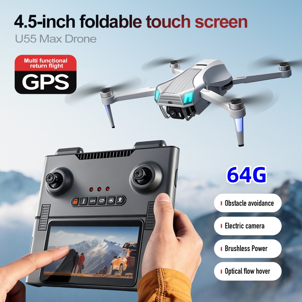 NCZOBOE U55 GPS-дрон с пультом – обзор и цена Drone Gimbal 2 Axis