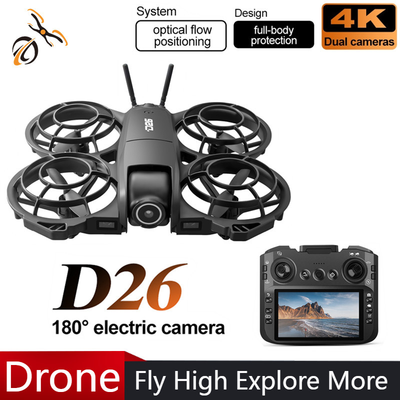 Дрон D26 4K Aerial HD 180 °    – обзор и цена Drone Gimbal 2 Axis