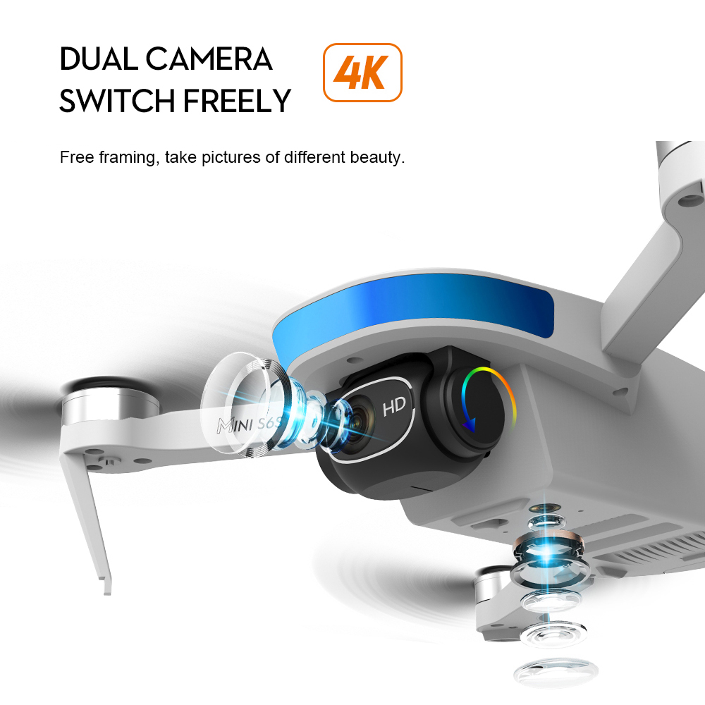 S6S GPS оптический дрон с пози – обзор и цена Drone Gimbal 2 Axis