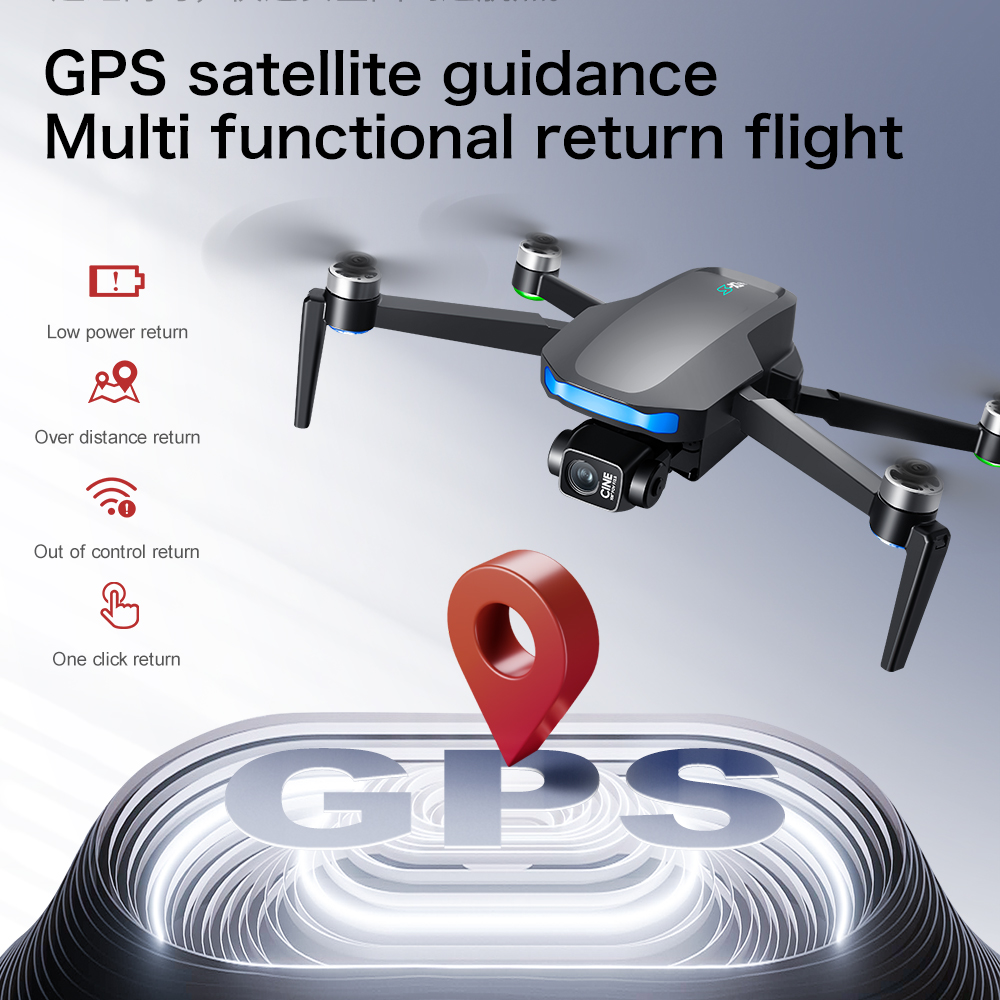 Новый дрон S-X1 MAX с GPS, 8K, – обзор и цена Drone Gimbal Brushless