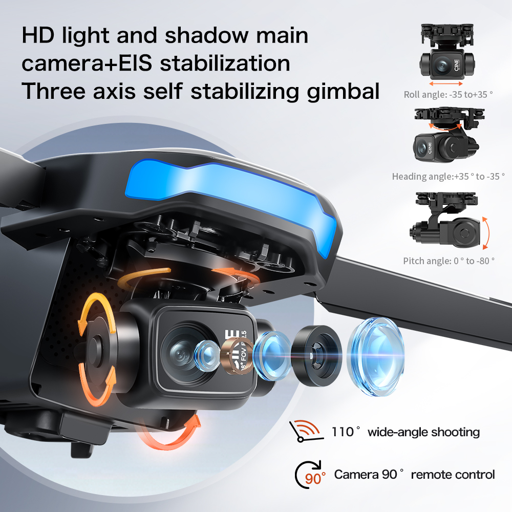 Новый дрон S-X1 MAX с GPS, 8K, – обзор и цена Drone Gimbal Brushless
